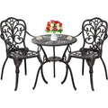 Piece Outdoor Table Set Cast Aluminum Table and Chairs Set