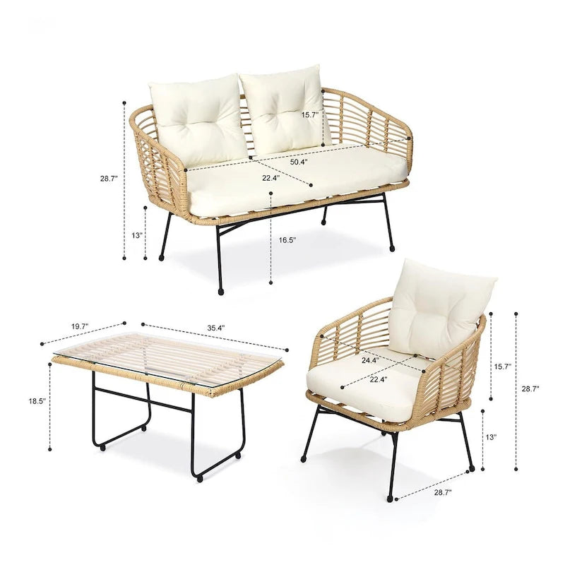 4-Piece Patio Furniture Set