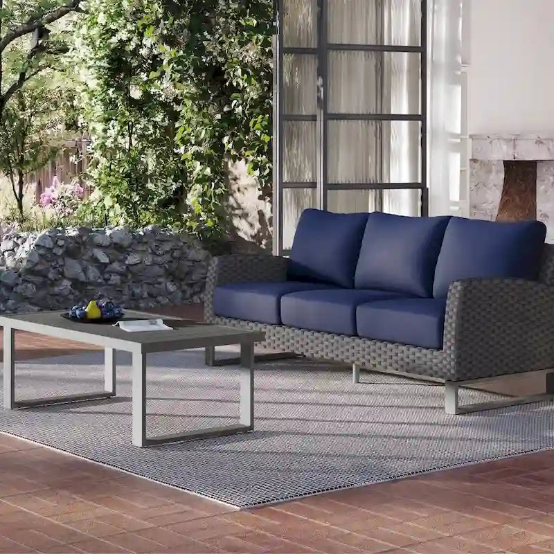 New Classic Furniture Fiji 2-Piece Patio Sofa and Coffee Table Set